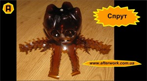 octopus_a0 Осьминог из пластиковой бутылки