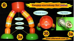 Робот из киндер сюрприза своими руками Робот из киндер сюрприза своими руками